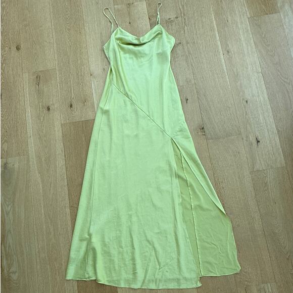 Nicholas  Maxi Dress Cowl Neck Size 12 Green - Picture 1 of 7